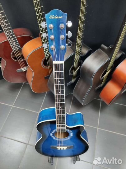 Акустическая гитара Новая Синяя