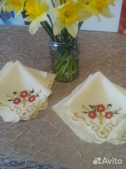 Салфетки сервировочные с вышивкой