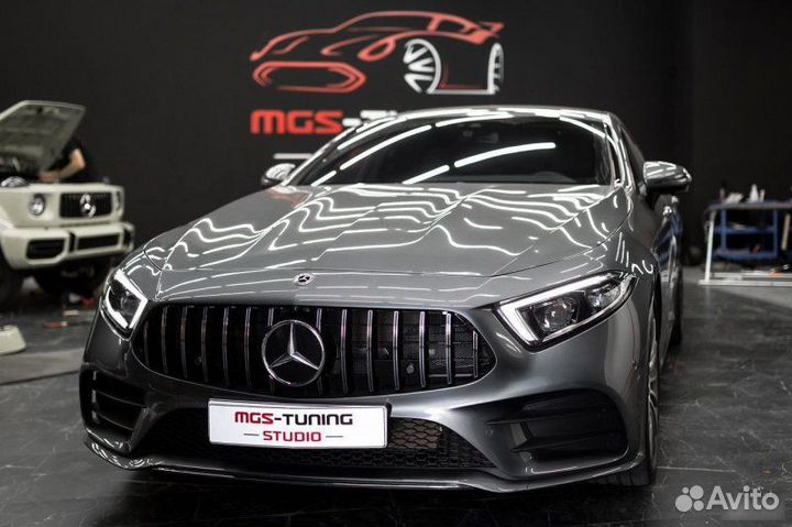 Диффузор с насадками+ решетка Mercedes CLS 257