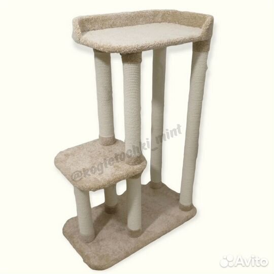 Когтеточка в хб канате с лежанками