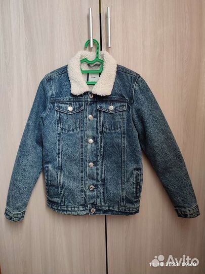 Джинсовая куртка шерпа для мальчика