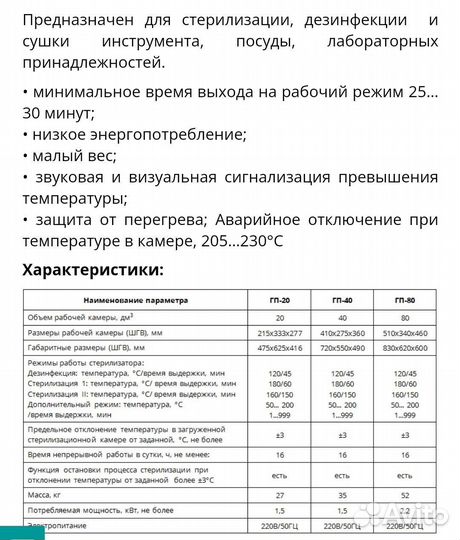 Сухожар гп 20