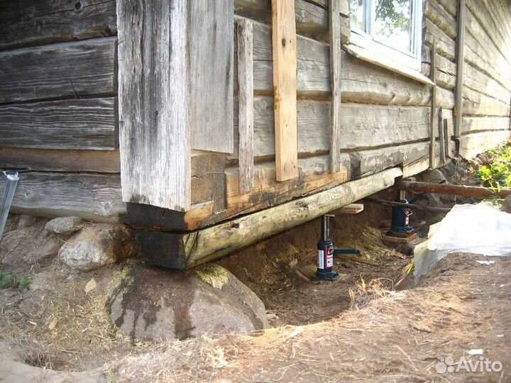 Подъем Дома,Замена Венцов