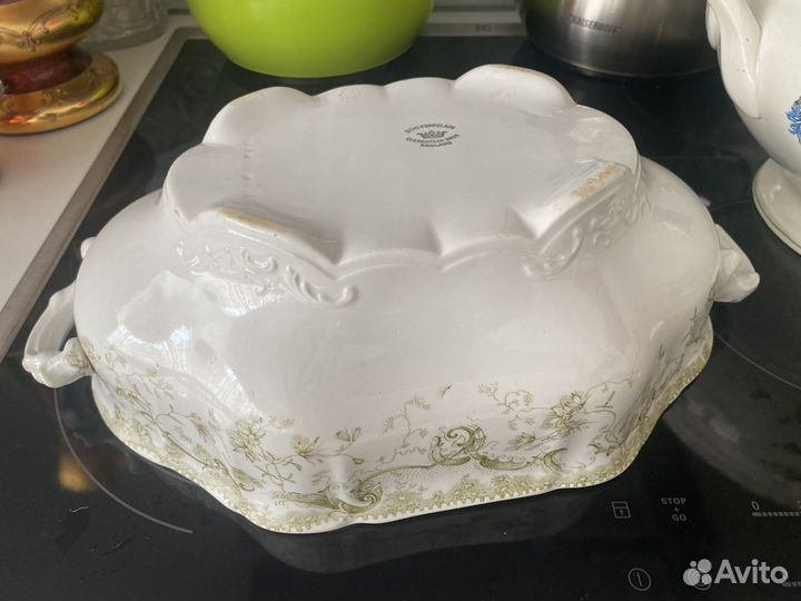 Блюдо 19 век Англия антикварное. и Супница