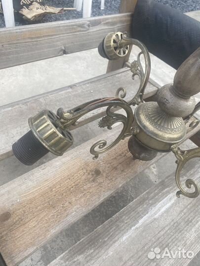 Люстра латунь