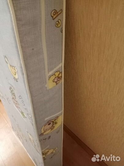 Матрас детский в кроватку тканевая клееночка