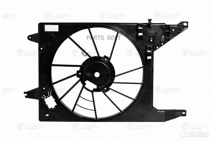 Кожух вентилятора рад. Logan (08) A/C LFS0966,LFS0966,luzar