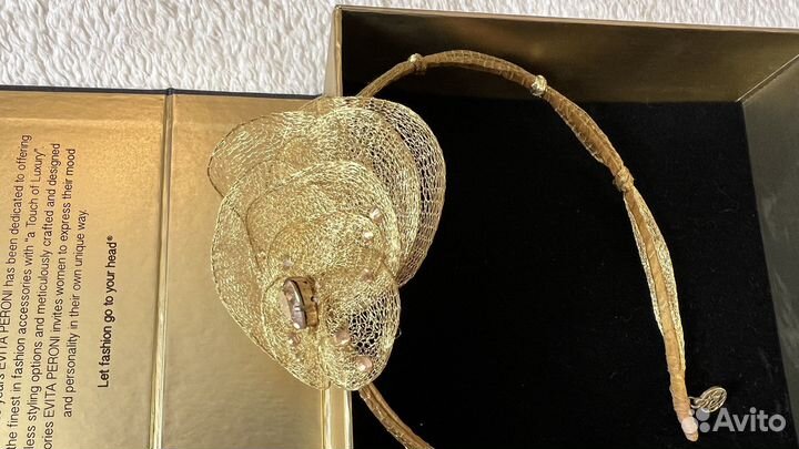 Ободок для волос новый Evita Peroni с коробкой