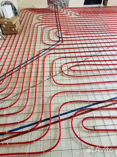 Теплый пол, водяной, сантехника