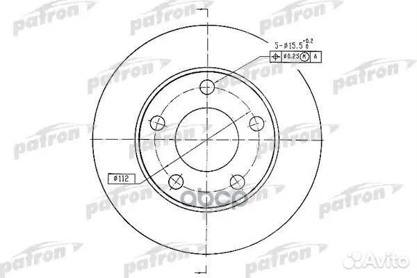Диск тормозной задн audi: 100 84-90, 100 Avant