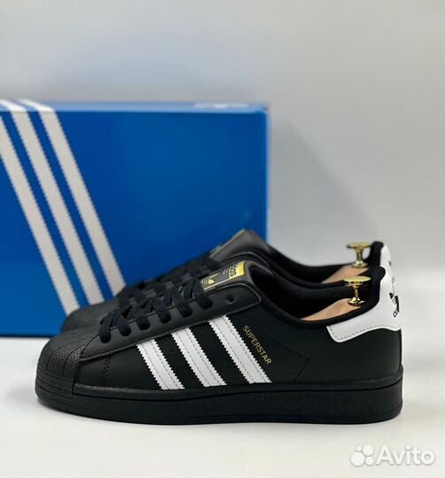 Привлекательные Adidas Superstar Black обувь