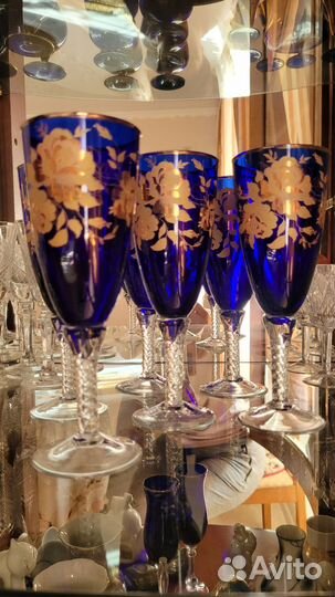 Фужеры бокалы богемия СССР