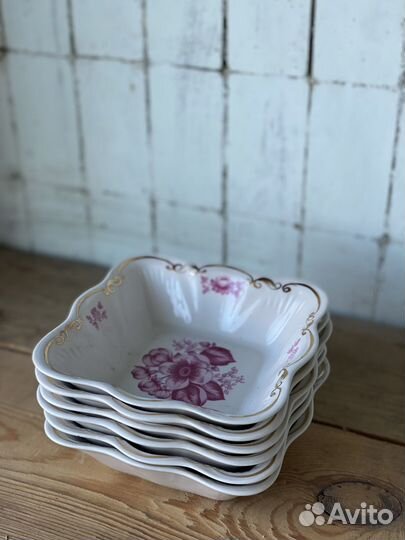 Набор салатниц. Винтаж. СССР. Коростень. Фарфор