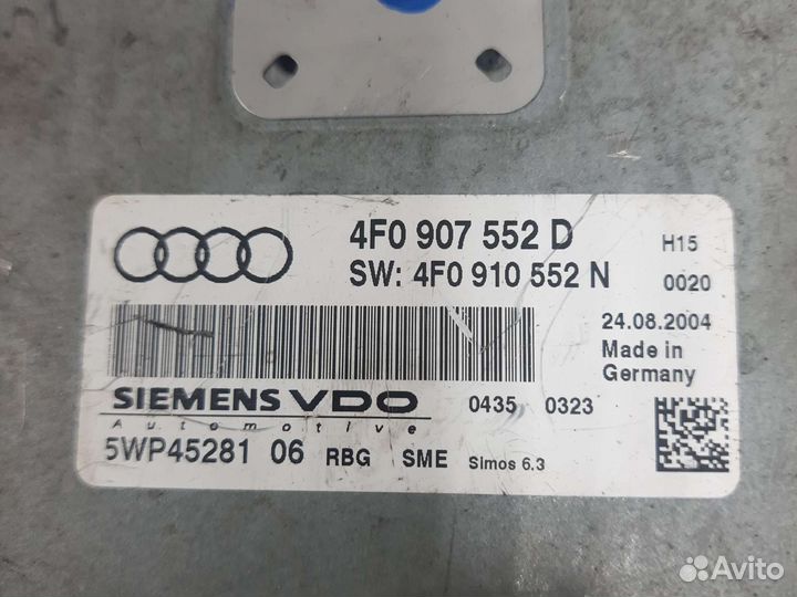 Блок управления двигателем Audi A6 C6 4F5, BDW