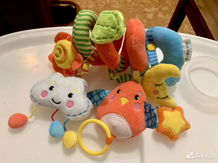 Игрушка-растяжка «Жирафики» + слоники Монтессори