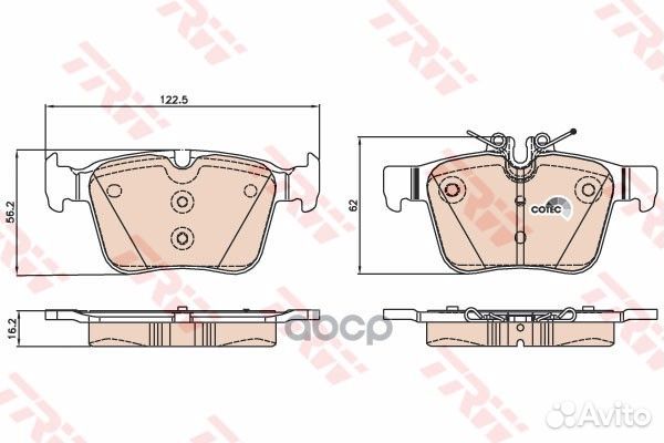 Колодки тормозные дисковые зад GDB2071 TRW