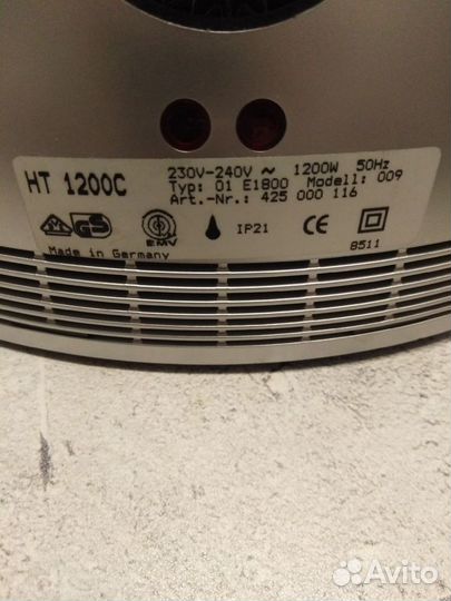 Эл.сушилка для рук Technotherm HT-1200 (Германия)