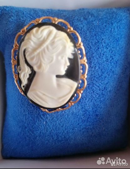 Брошь Камея винтаж СССР, кулон СССР