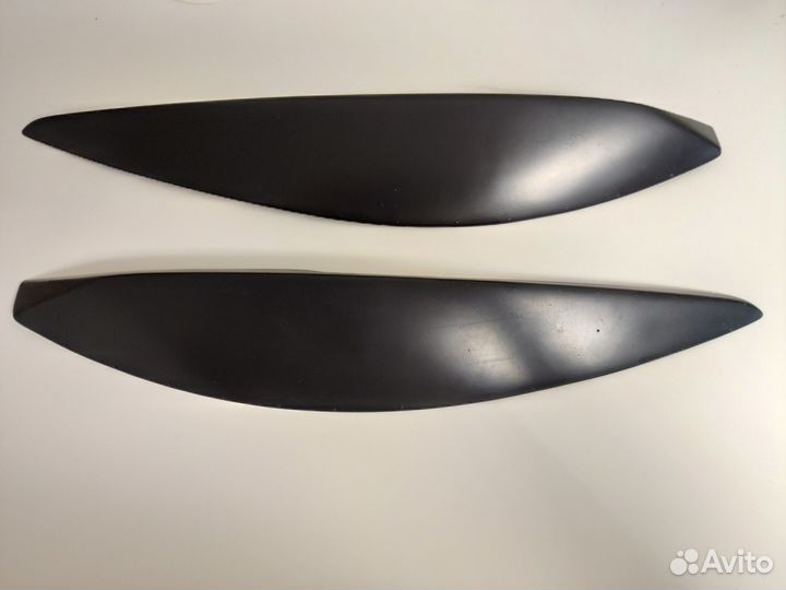 Реснички на фары. Накладки на фары Opel Astra H