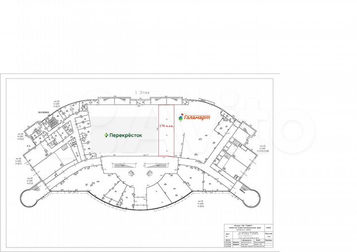 Торговое помещение, 170 м²