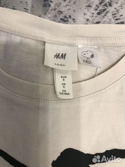 Футболка женская H&M, Snoopy. На доставке