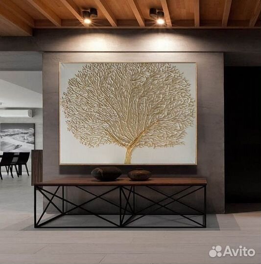 Интерьерная Картина Золотое Дерево