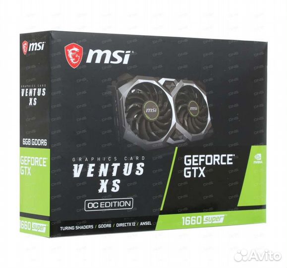 Продам видеокарту MSI GeForce GTX 1660 super