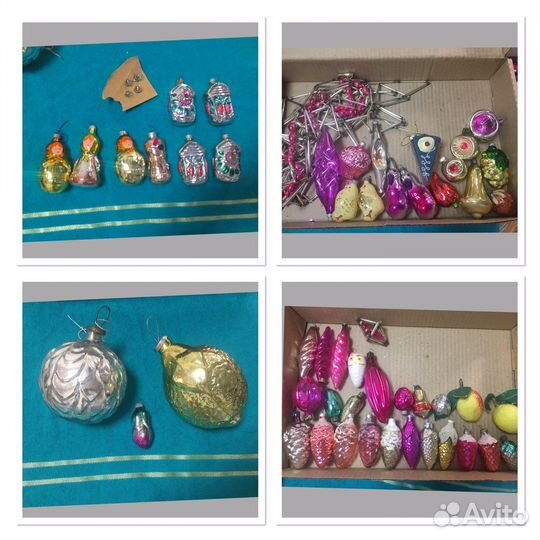 Ёлочные от 50р СССР новогодние игрушки