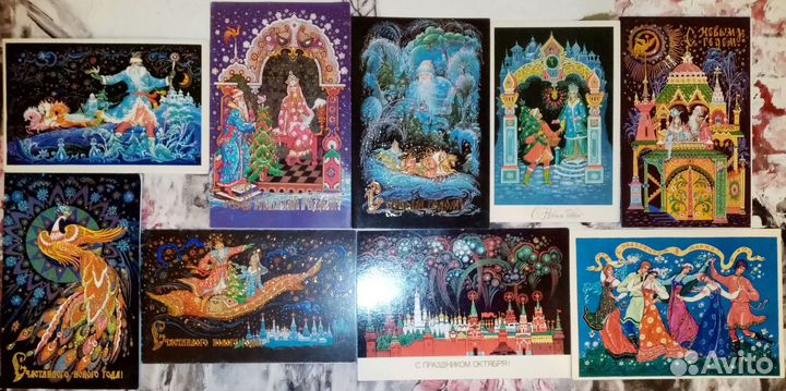 Открытки чистые Зарубин, Андрианов,Бокарев, Стерео