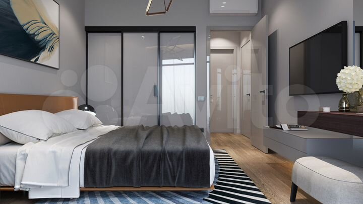 1-к. квартира, 55 м², 16/23 эт.