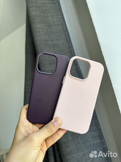 Чехлы на iPhone 14 pro magsafe кожаные