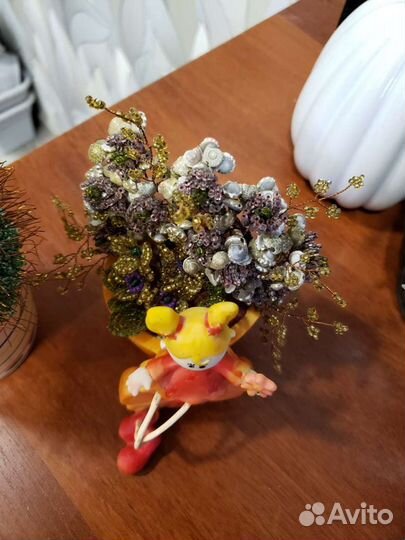 Кактус из бисера, декор для дома