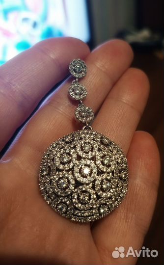 Длинные вечерние серьги