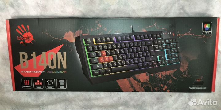 Новая игровая клавиатура A4Tech Bloody B140N, B130