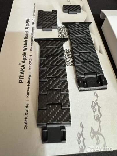 Ремешок apple watch Pitaka Retro Carbon Fiber