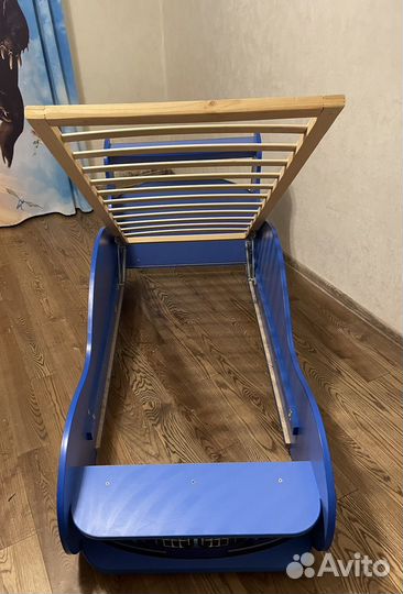 Кровать машина с матрасом