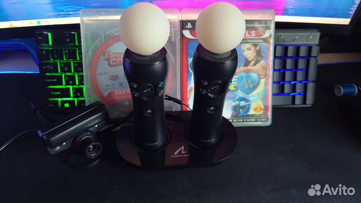 2 ps move + док станция + 2 диска + камера
