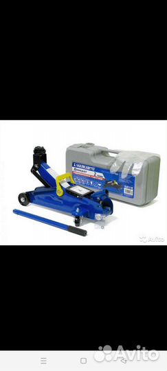 Домкрат подкатной 2 тонны 345 мм кейс