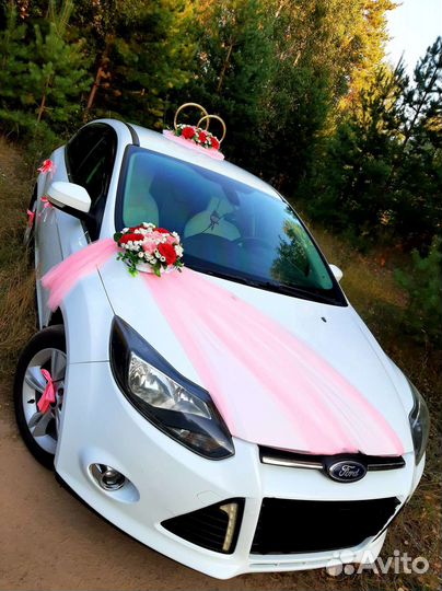 Свадебное украшение на машину (авто) 1 прокат