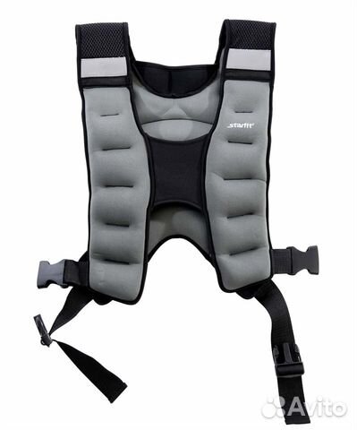 Жилет-утяжелитель WT-301, серый, 5 кг Starfit