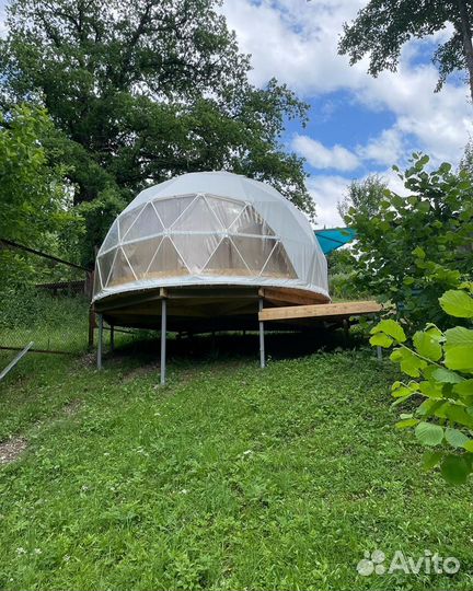 Шатер геокупол для глэмпинга 6м