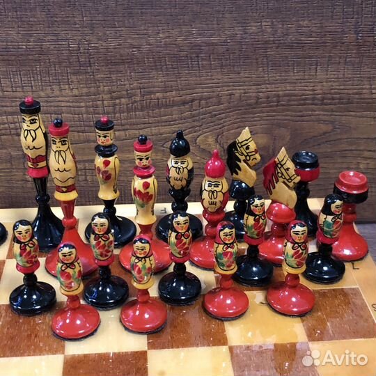 Шахматы семеновская роспись СССР