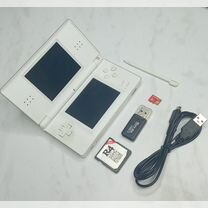 Nintendo DS lite 32GB белые экраны прошитая R4