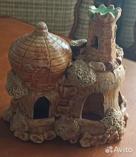 Растения для аквариума, домик для рыбок