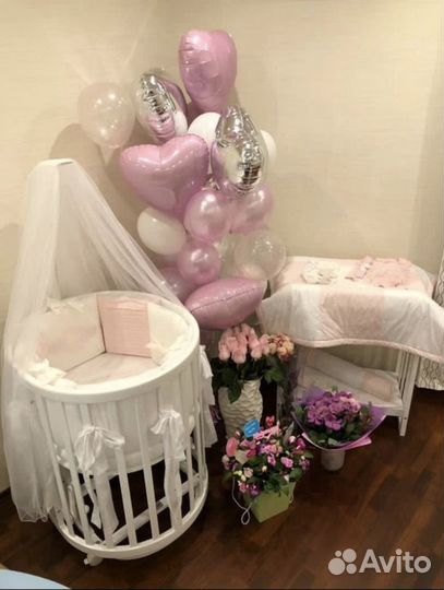 Кроватка-трансформер Ellipsebed (белый)