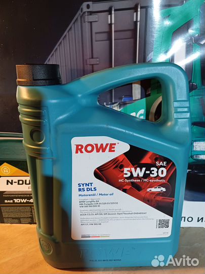 Масло моторное Rowe 5w30 synt RS DLS 4л