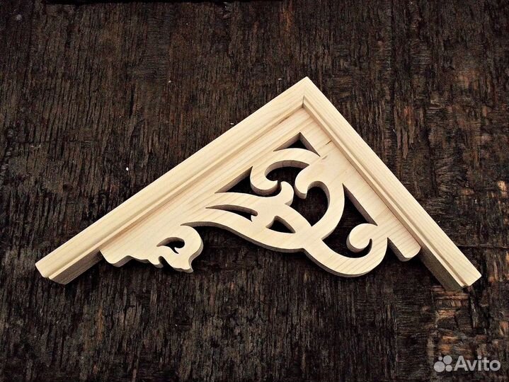 Кронштейн деревянный для полки