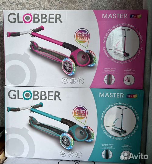 Самокат globber master новые