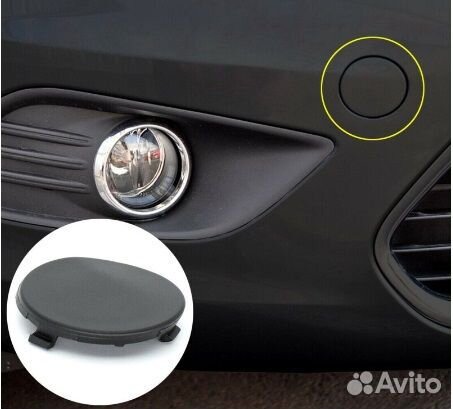 Заглушка переднего бампера буксировочного крюка