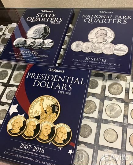 Коллекционные альбомы монет США
